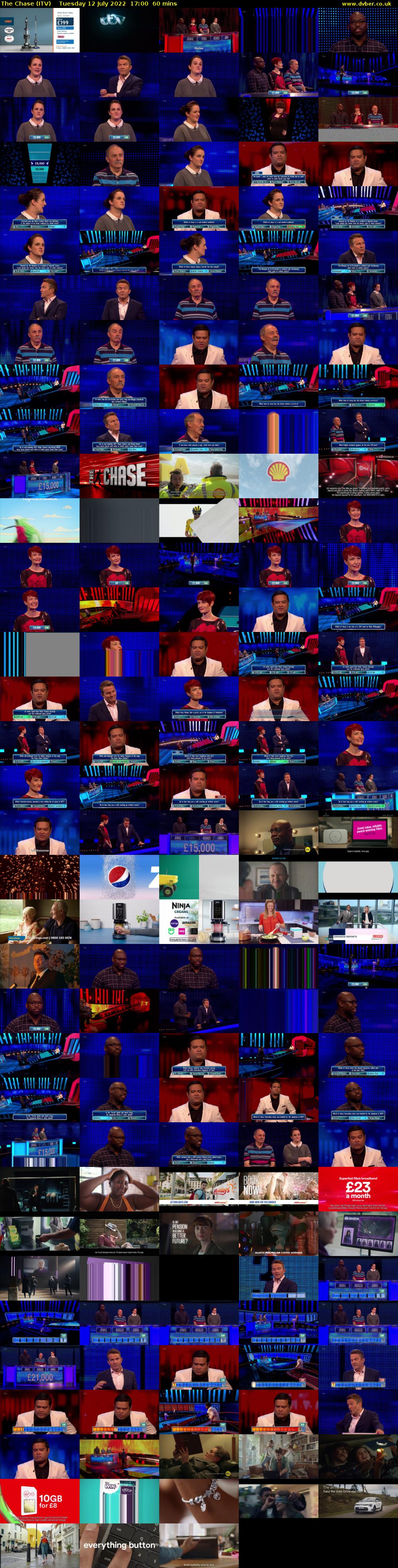 The Chase (ITV) Tuesday 12 July 2022 17:00 - 18:00