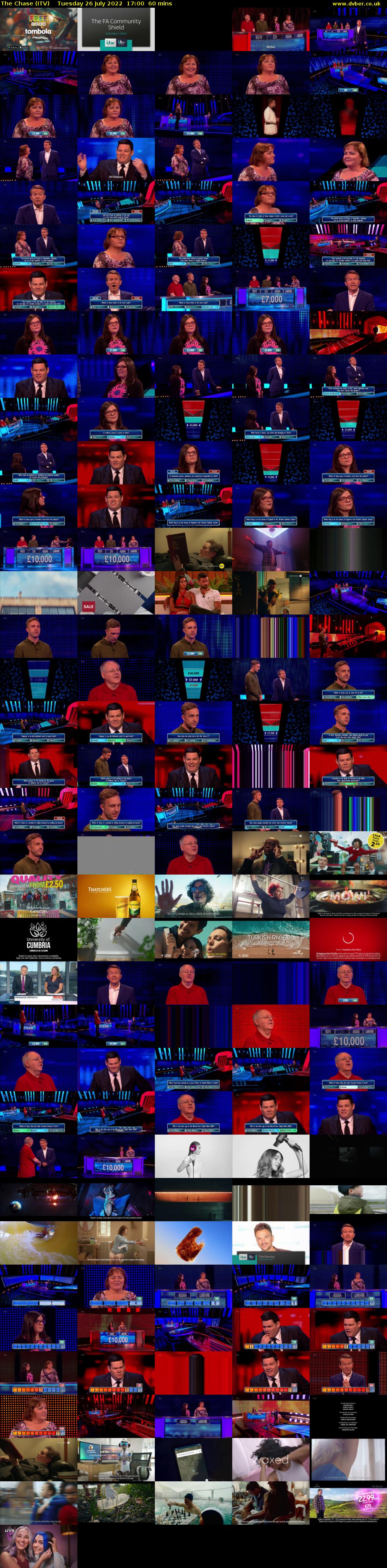 The Chase (ITV) Tuesday 26 July 2022 17:00 - 18:00