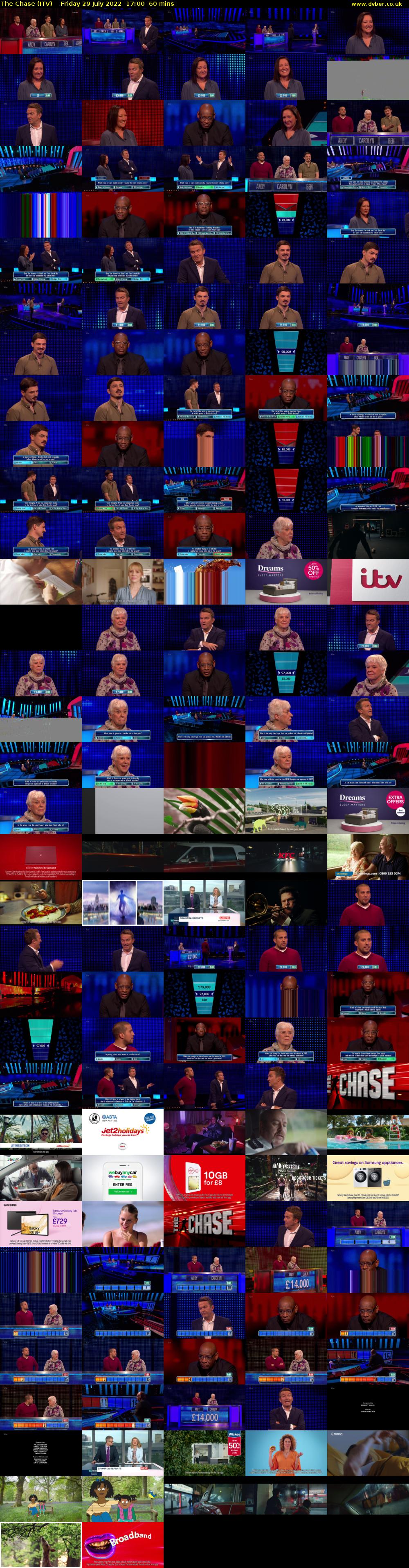 The Chase (ITV) Friday 29 July 2022 17:00 - 18:00