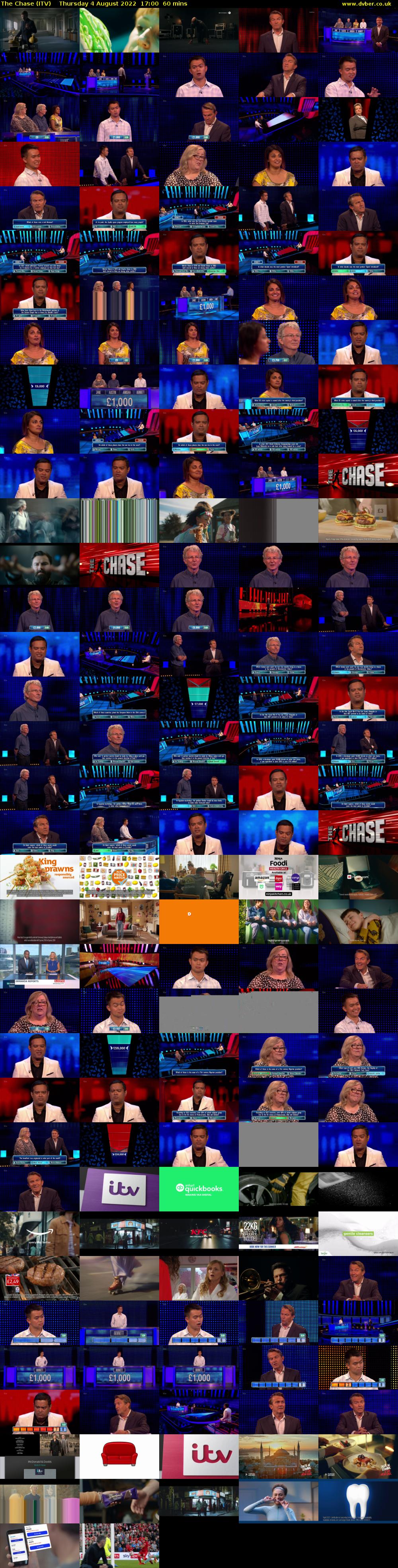 The Chase (ITV) Thursday 4 August 2022 17:00 - 18:00