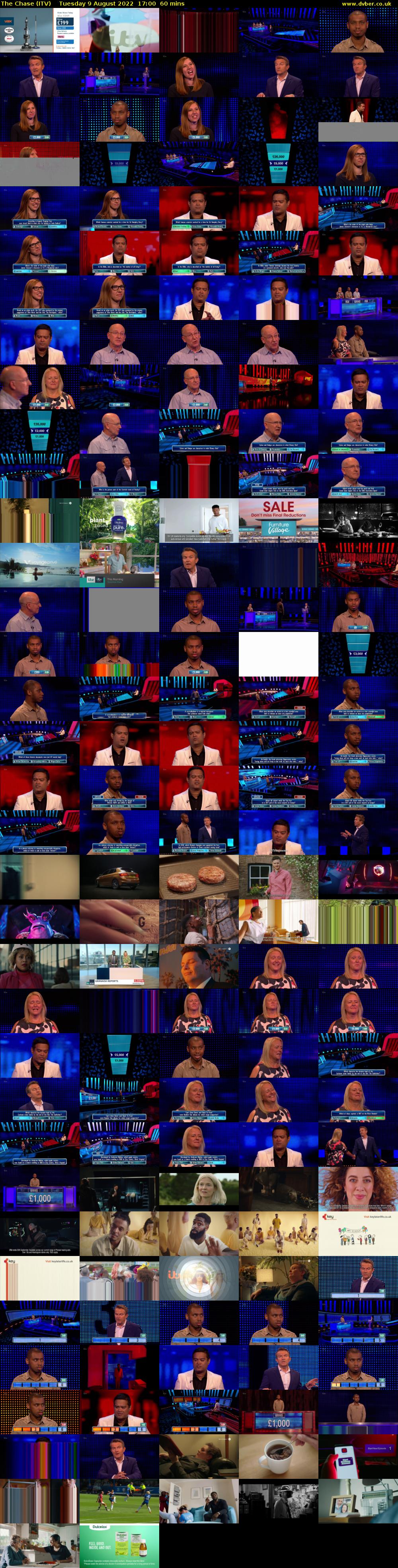 The Chase (ITV) Tuesday 9 August 2022 17:00 - 18:00