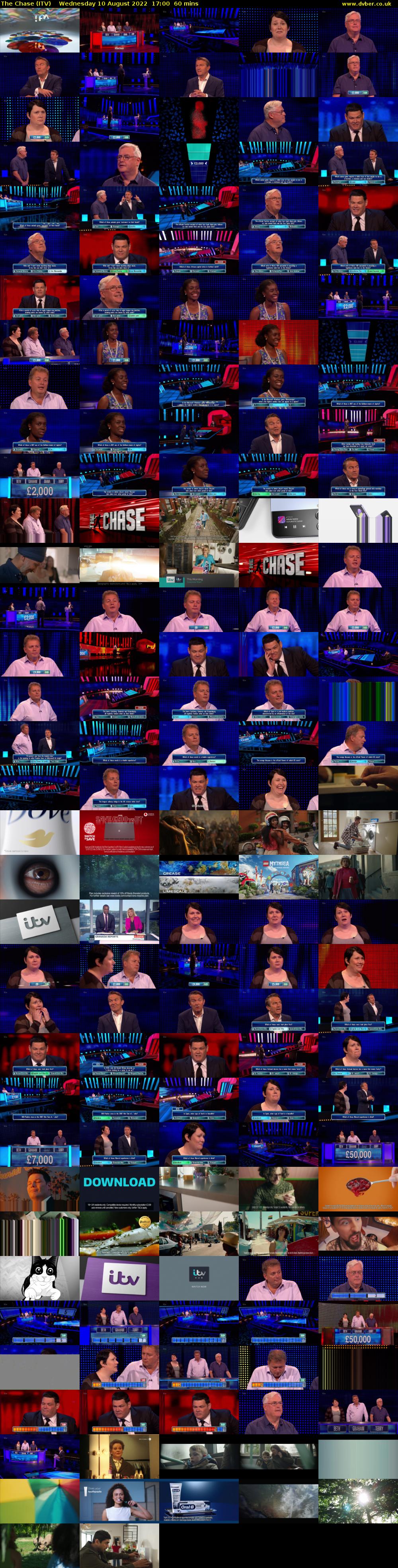 The Chase (ITV) Wednesday 10 August 2022 17:00 - 18:00