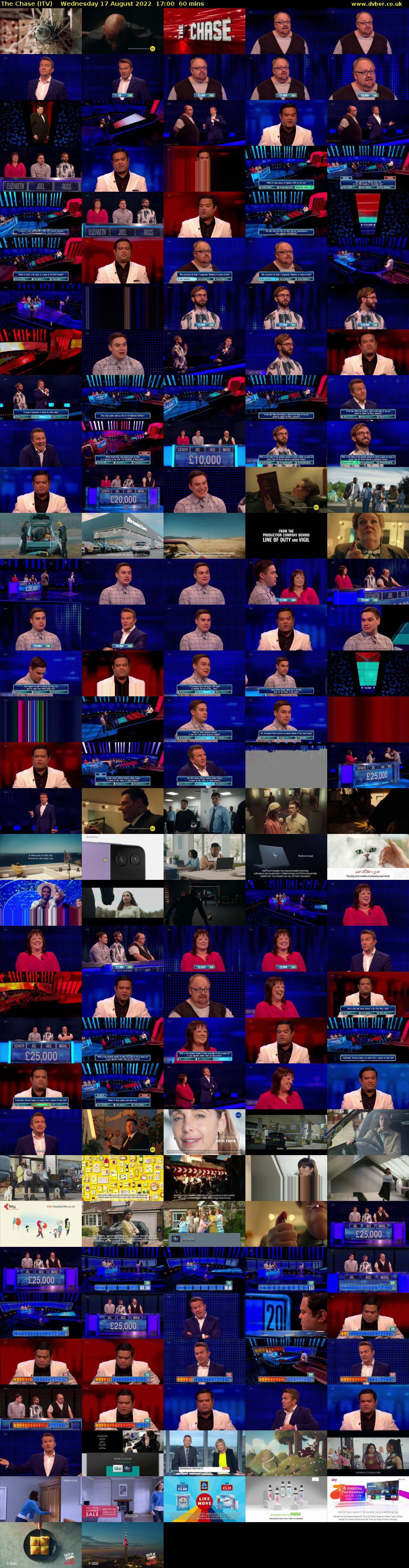 The Chase (ITV) Wednesday 17 August 2022 17:00 - 18:00