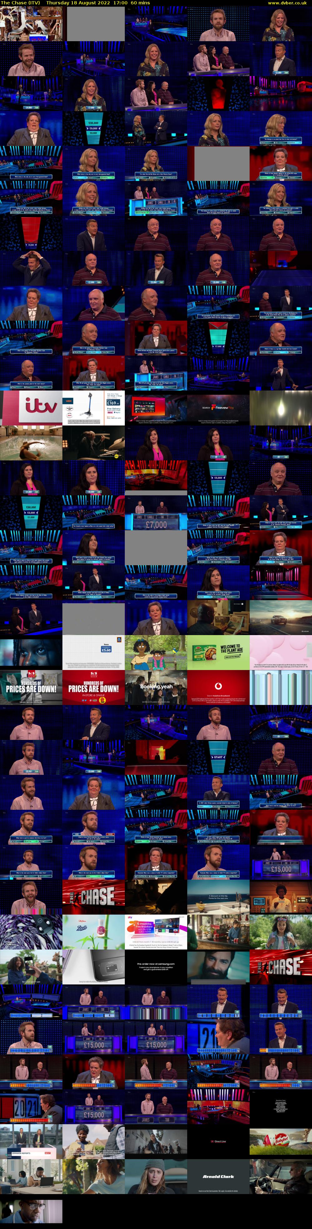 The Chase (ITV) Thursday 18 August 2022 17:00 - 18:00