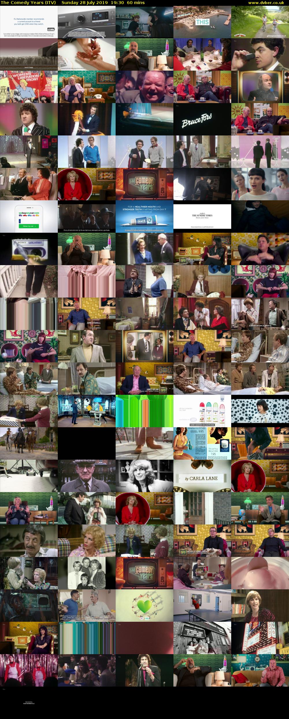 The Comedy Years (ITV) Sunday 28 July 2019 19:30 - 20:30