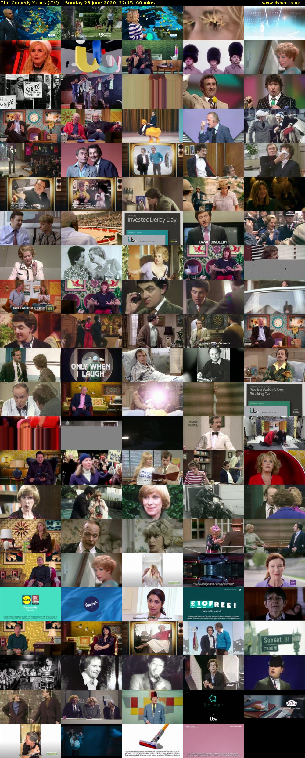 The Comedy Years (ITV) Sunday 28 June 2020 22:15 - 23:15