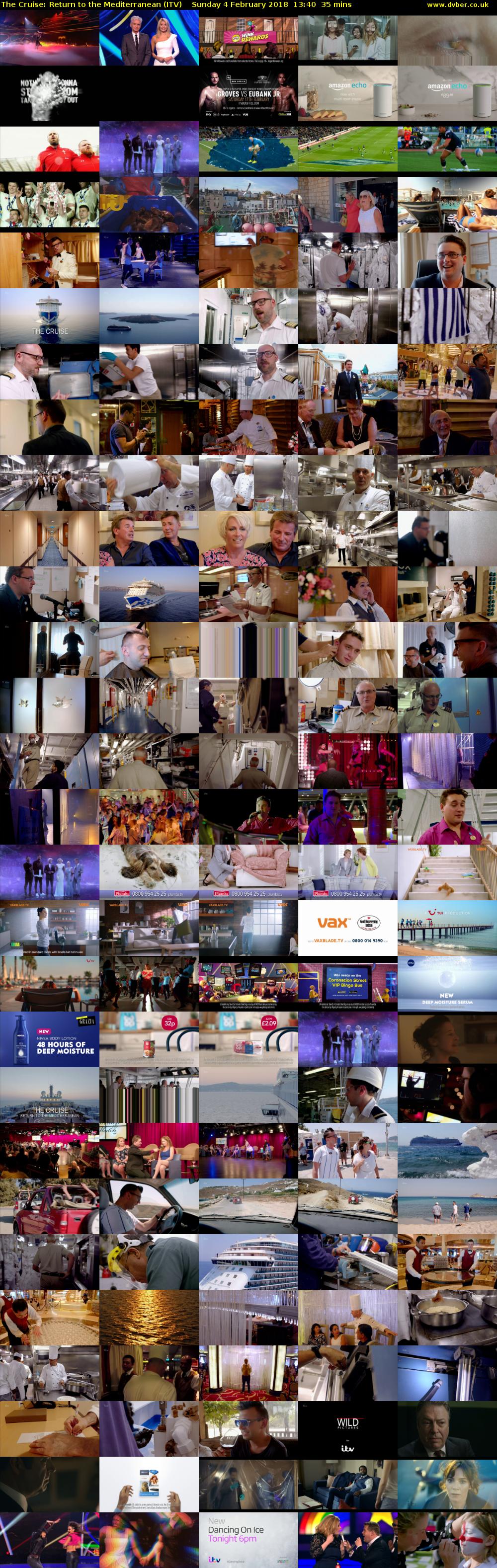 The Cruise: Return to the Mediterranean (ITV) Sunday 4 February 2018 13:40 - 14:15