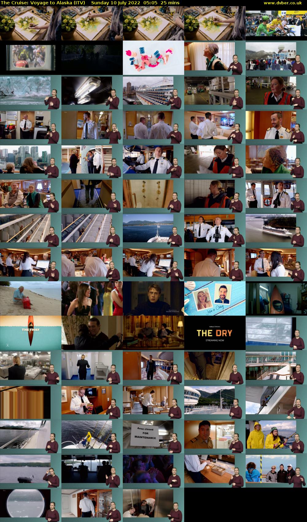The Cruise: Voyage to Alaska (ITV) Sunday 10 July 2022 05:05 - 05:30