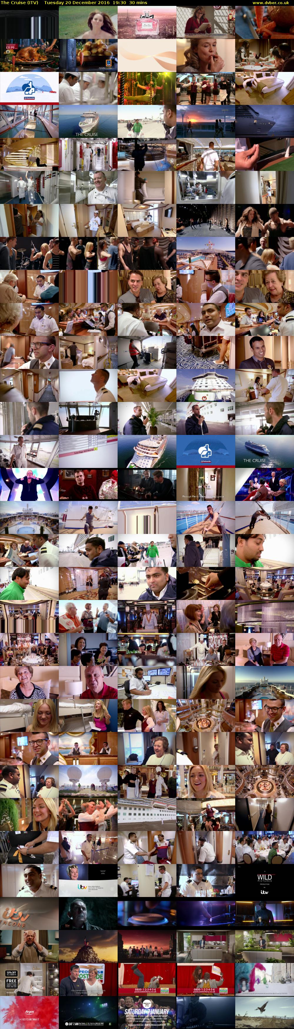 The Cruise (ITV) Tuesday 20 December 2016 19:30 - 20:00