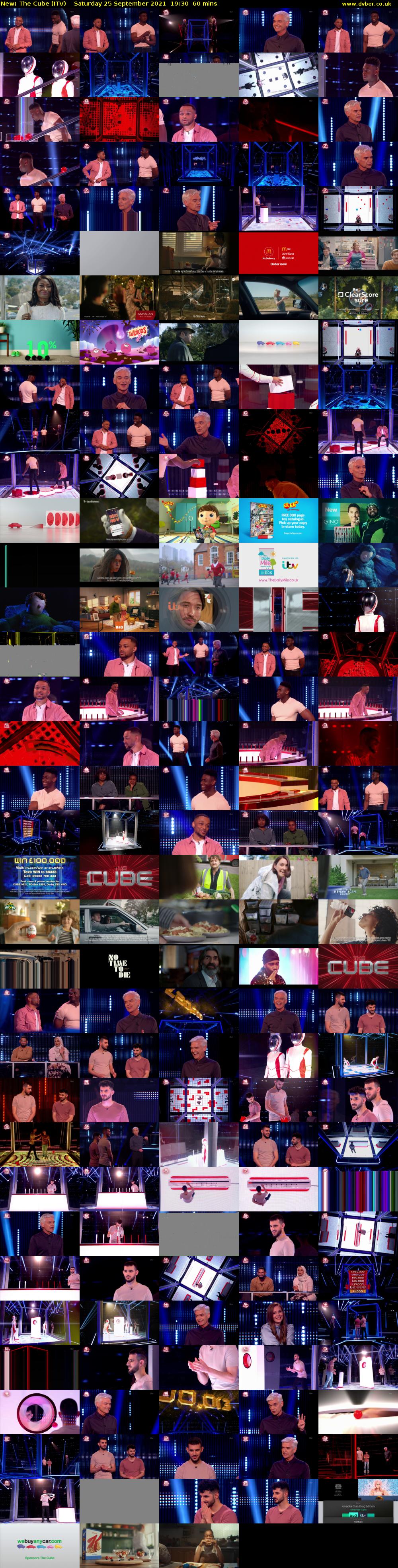 The Cube (ITV) Saturday 25 September 2021 19:30 - 20:30