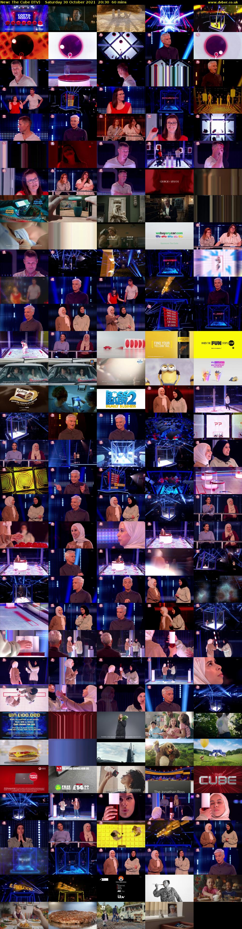 The Cube (ITV) Saturday 30 October 2021 20:30 - 21:30