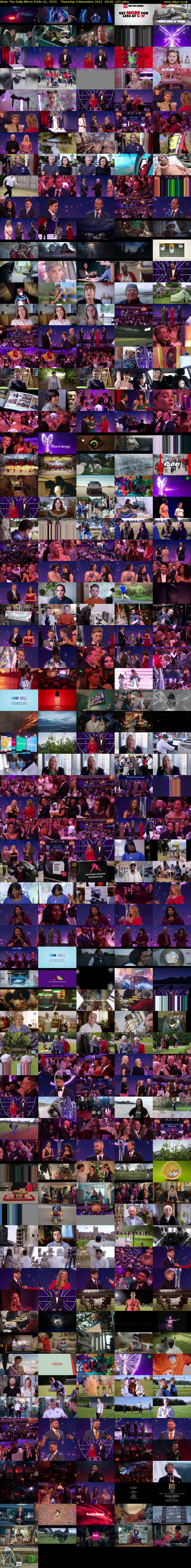 The Daily Mirror Pride of... (ITV) Thursday 4 November 2021 20:00 - 22:05