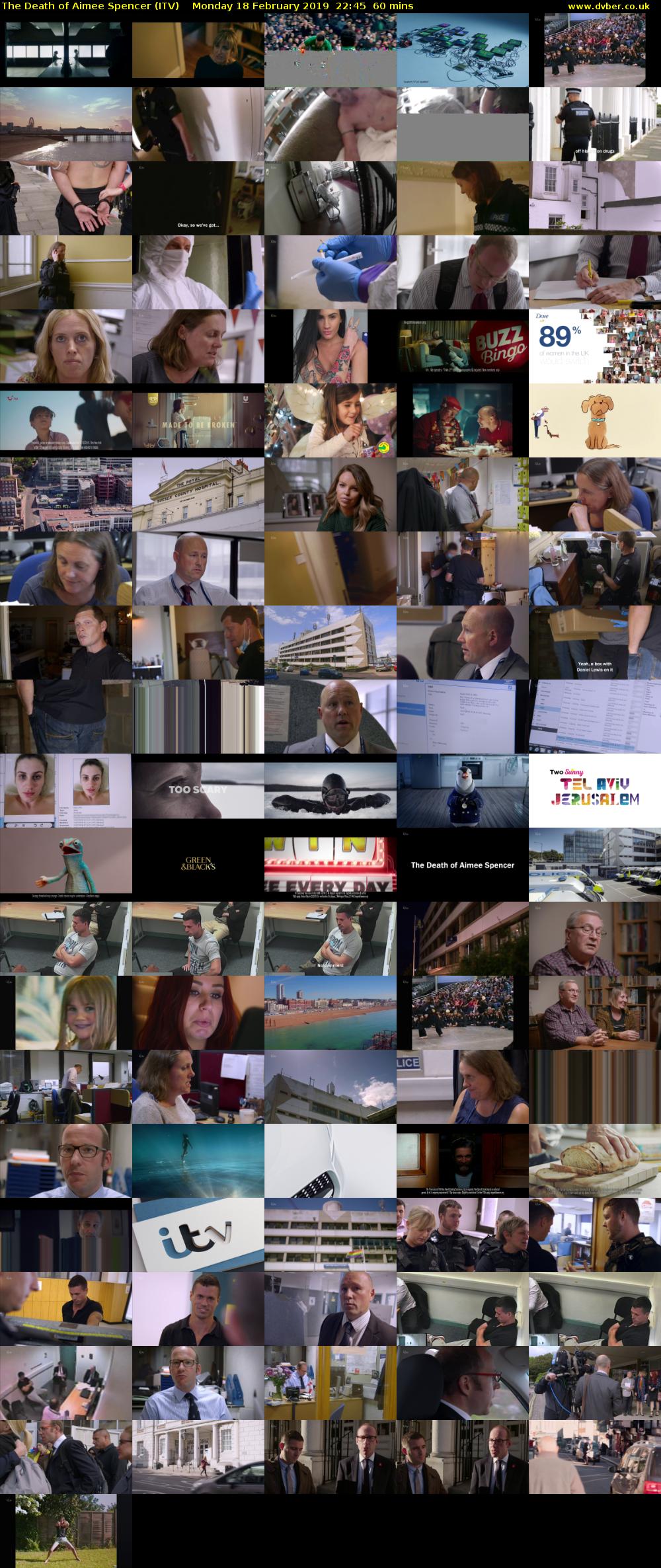 The Death of Aimee Spencer (ITV) Monday 18 February 2019 22:45 - 23:45