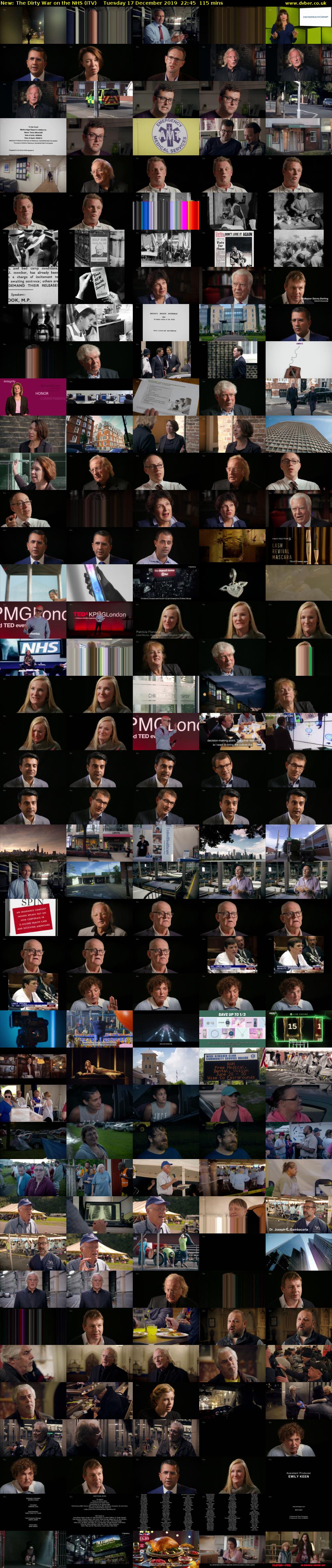 The Dirty War on the NHS (ITV) Tuesday 17 December 2019 22:45 - 00:40