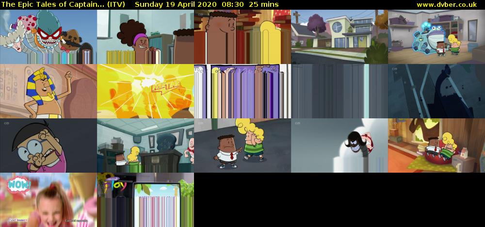 The Epic Tales of Captain... (ITV) Sunday 19 April 2020 08:30 - 08:55