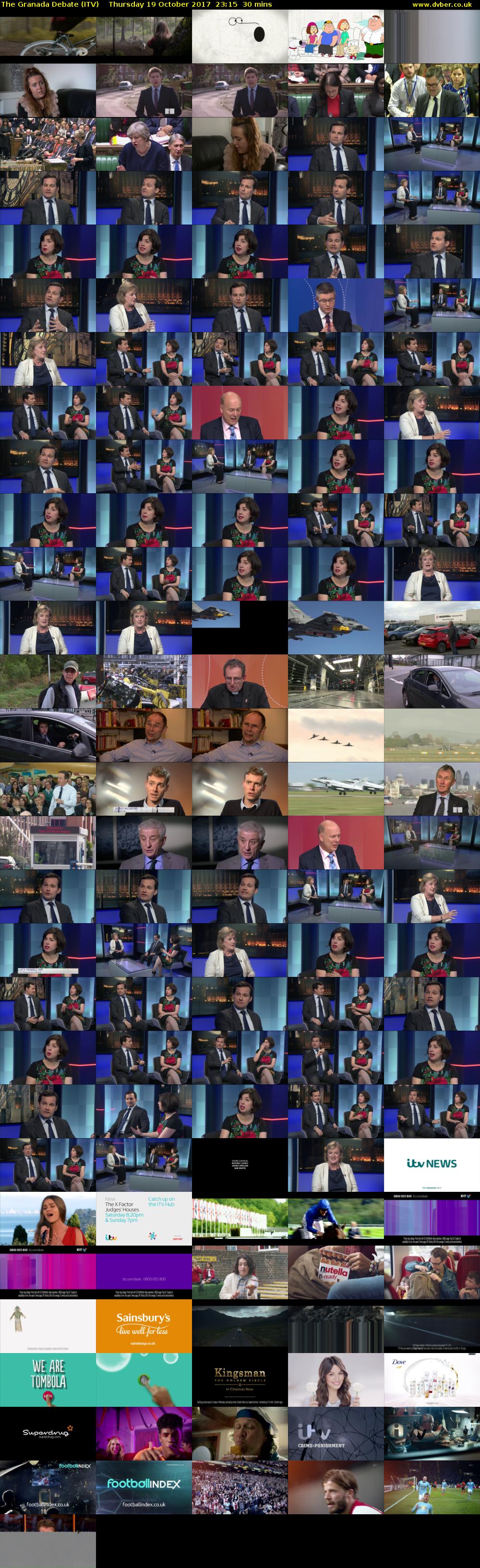 The Granada Debate (ITV) Thursday 19 October 2017 23:15 - 23:45