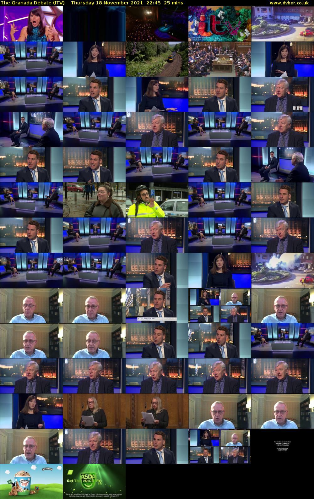 The Granada Debate (ITV) Thursday 18 November 2021 22:45 - 23:10