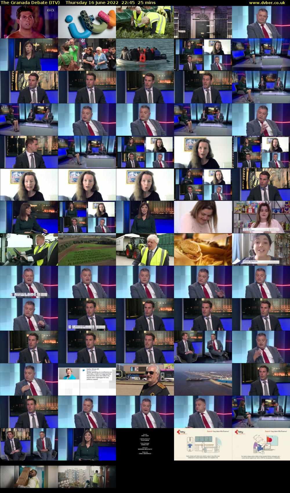 The Granada Debate (ITV) Thursday 16 June 2022 22:45 - 23:10