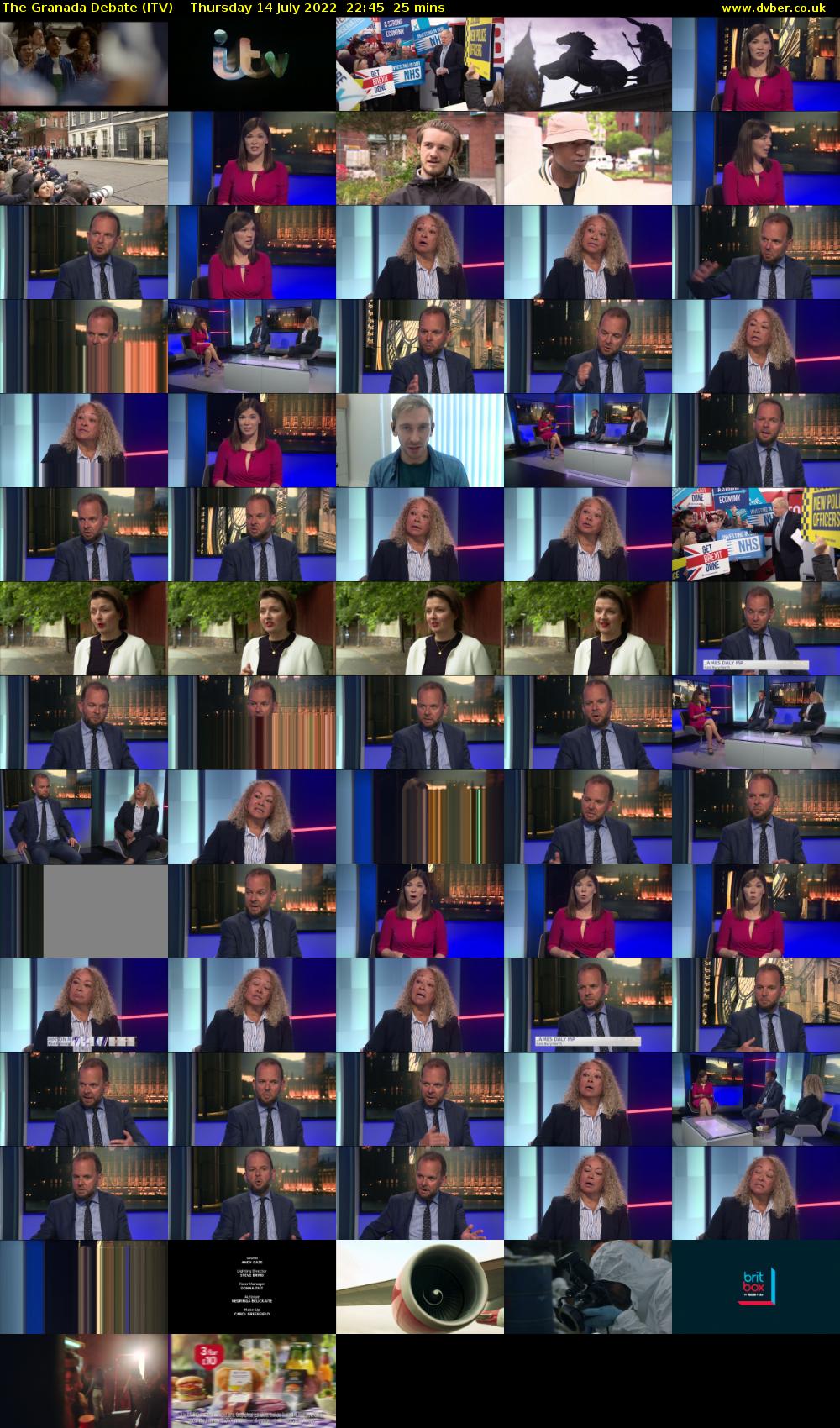 The Granada Debate (ITV) Thursday 14 July 2022 22:45 - 23:10