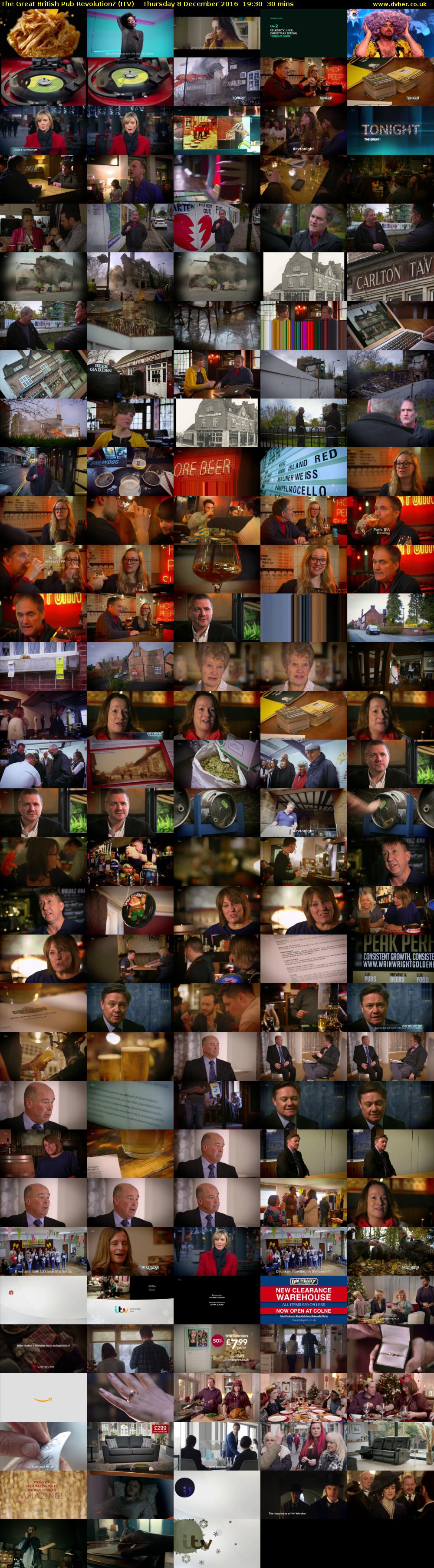 The Great British Pub Revolution? (ITV) Thursday 8 December 2016 19:30 - 20:00