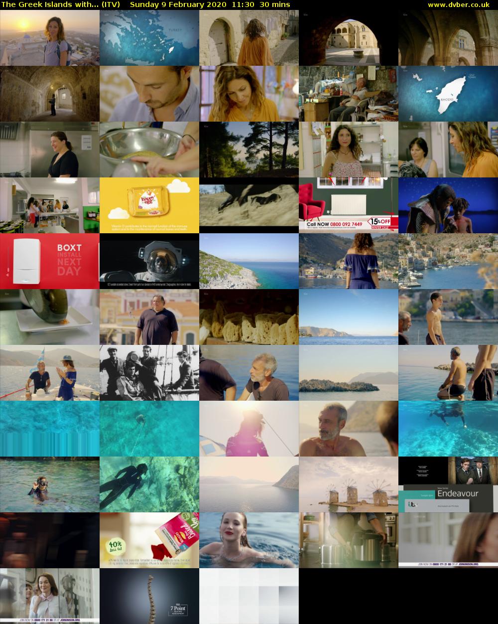 The Greek Islands with... (ITV) Sunday 9 February 2020 11:30 - 12:00
