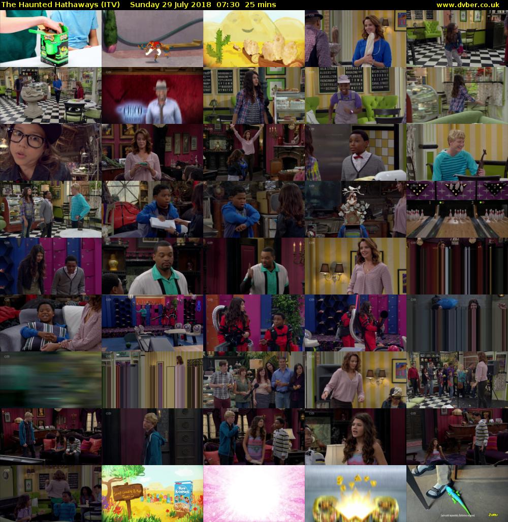 The Haunted Hathaways (ITV) Sunday 29 July 2018 07:30 - 07:55