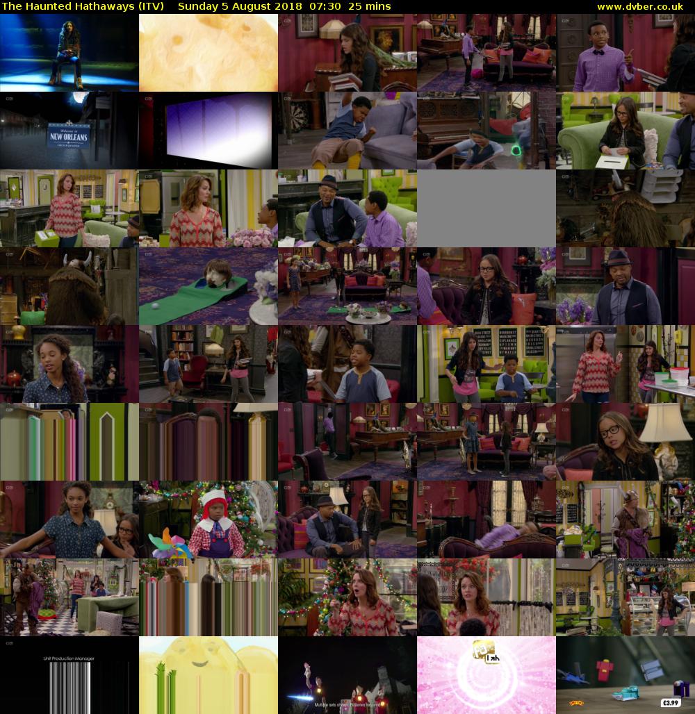 The Haunted Hathaways (ITV) Sunday 5 August 2018 07:30 - 07:55