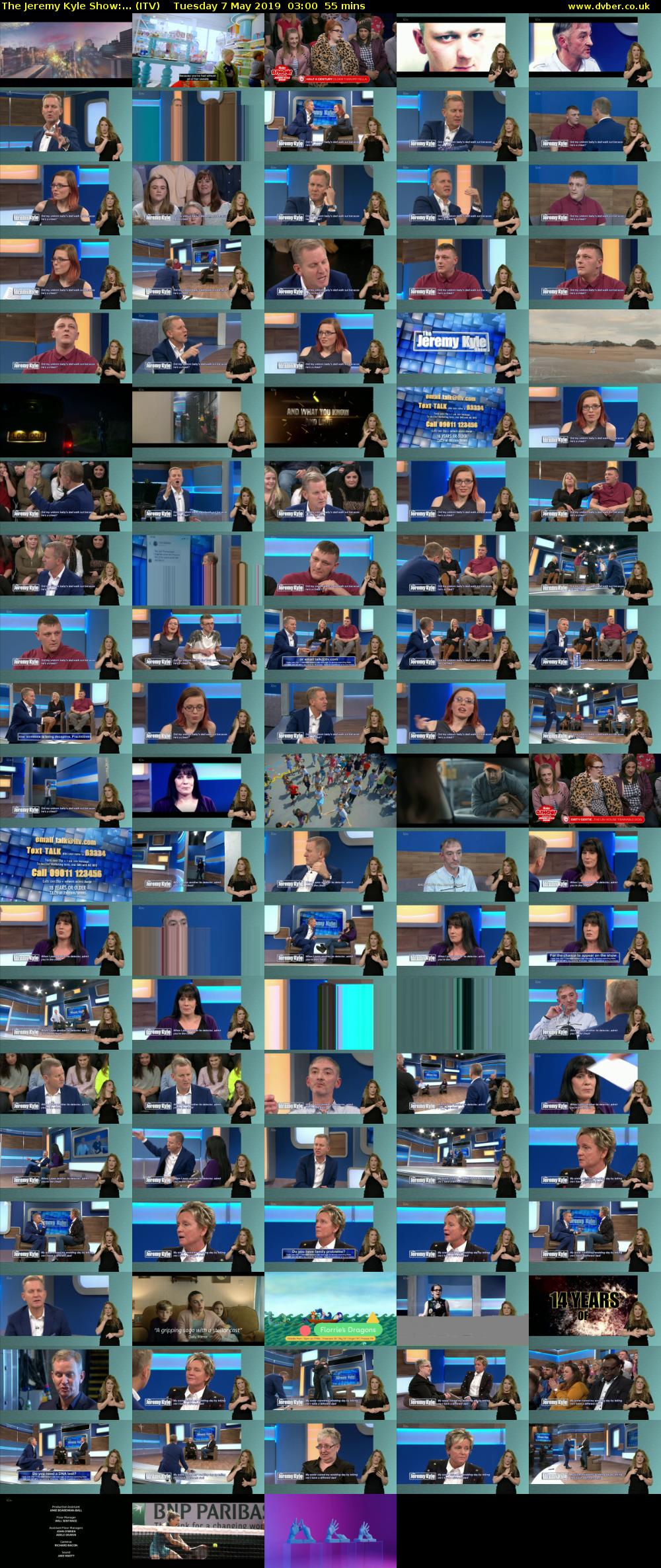 The Jeremy Kyle Show:... (ITV) Tuesday 7 May 2019 03:00 - 03:55