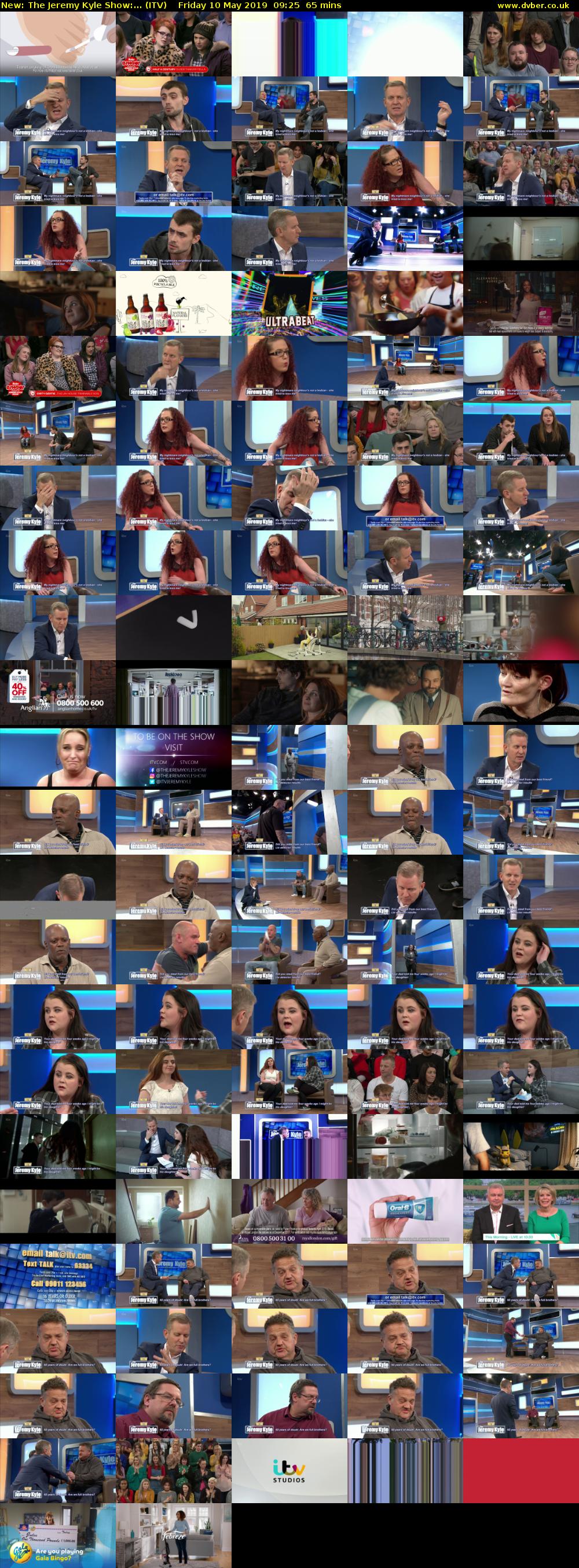 The Jeremy Kyle Show:... (ITV) Friday 10 May 2019 09:25 - 10:30