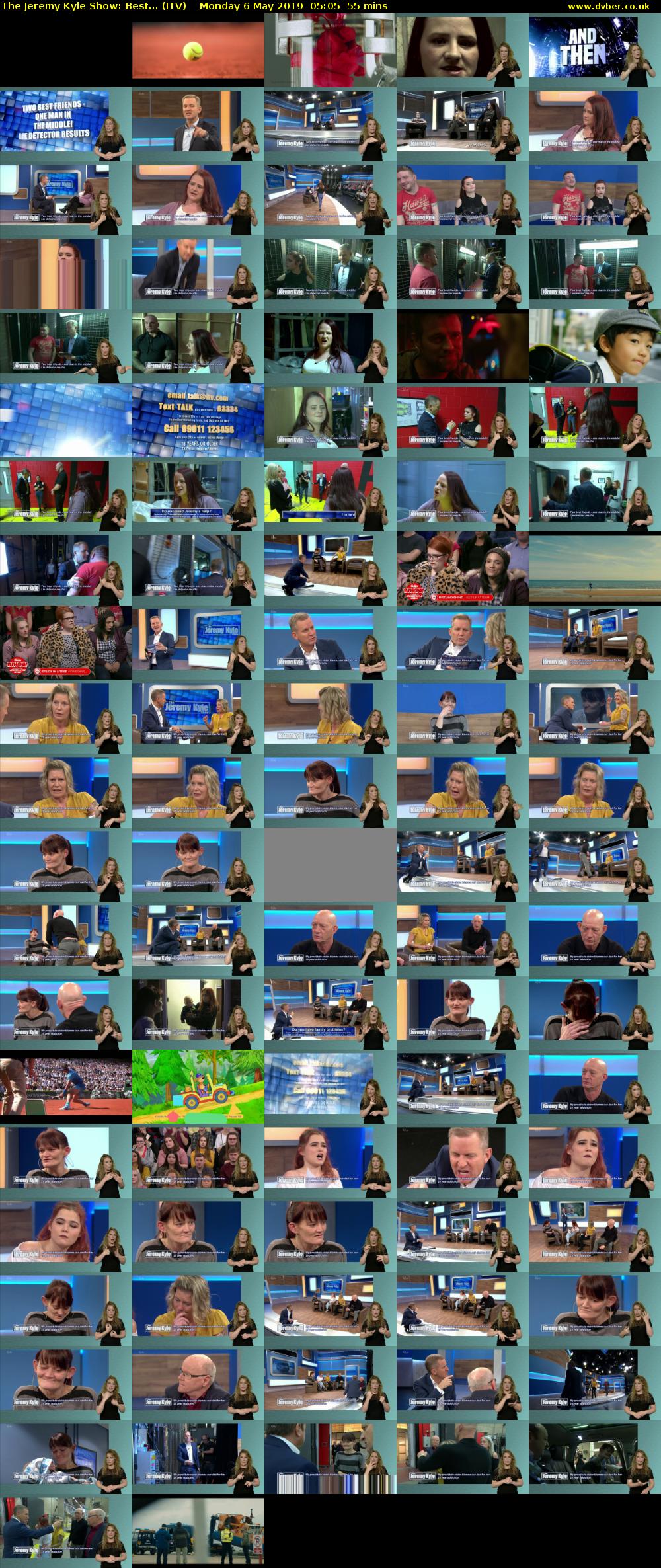 The Jeremy Kyle Show: Best... (ITV) Monday 6 May 2019 05:05 - 06:00