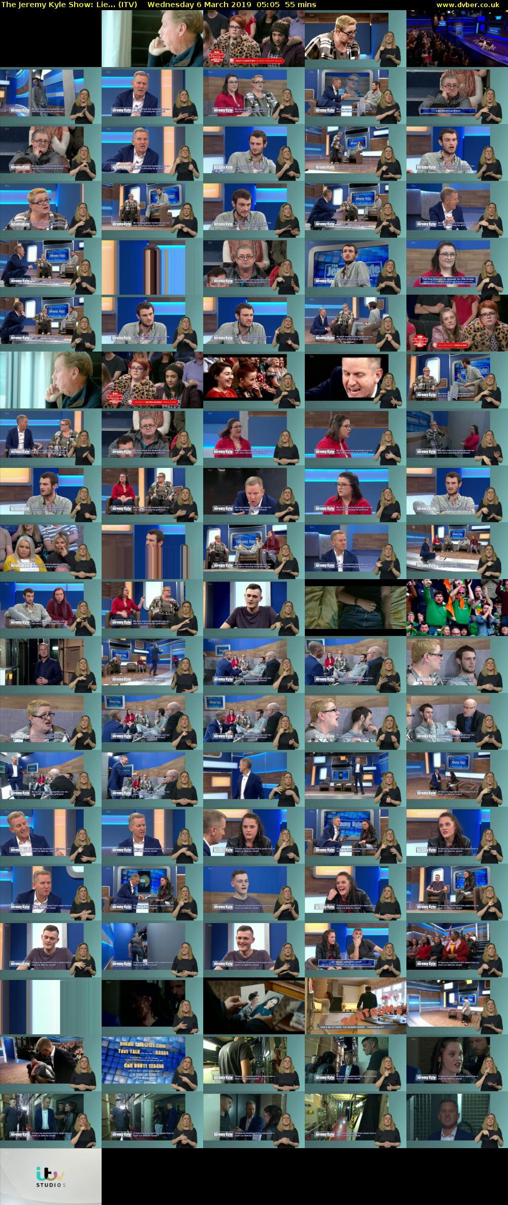 The Jeremy Kyle Show: Lie... (ITV) Wednesday 6 March 2019 05:05 - 06:00