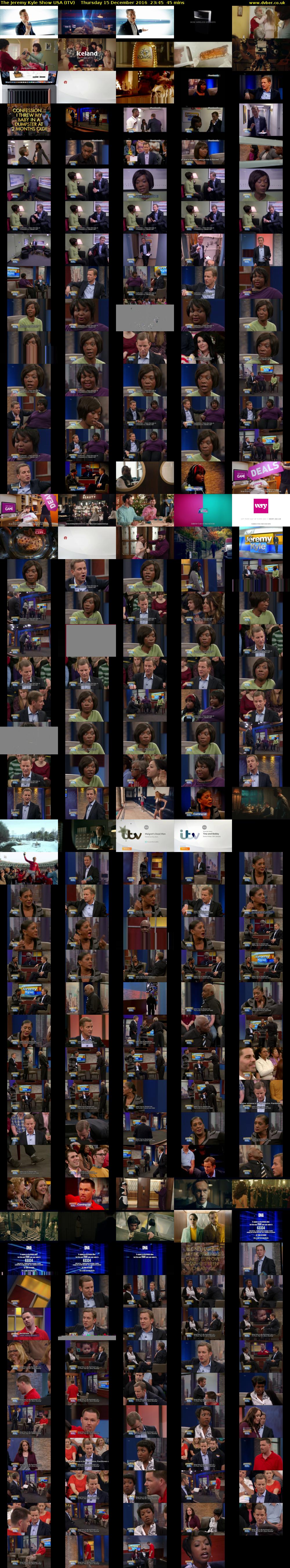 The Jeremy Kyle Show USA (ITV) Thursday 15 December 2016 23:45 - 00:30