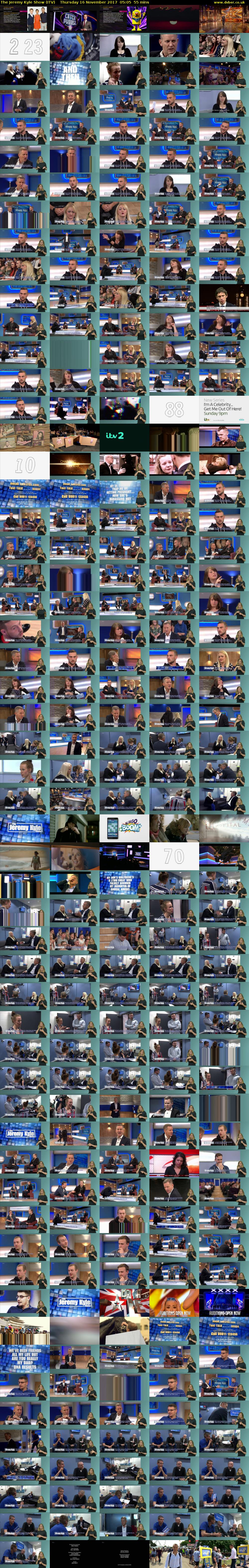 The Jeremy Kyle Show (ITV) Thursday 16 November 2017 05:05 - 06:00