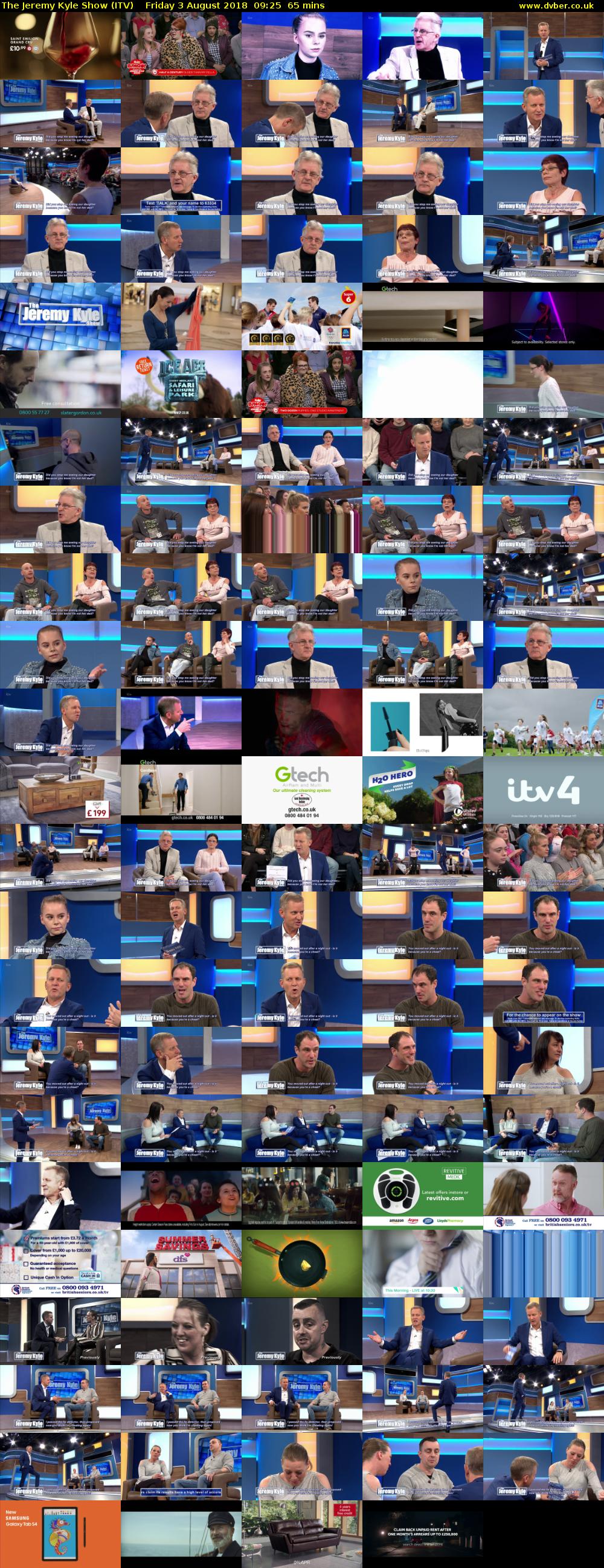 The Jeremy Kyle Show (ITV) Friday 3 August 2018 09:25 - 10:30