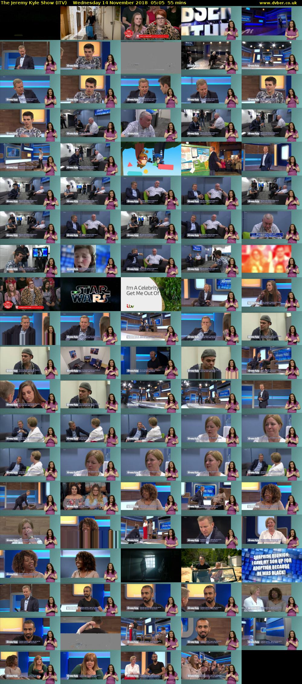 The Jeremy Kyle Show (ITV) Wednesday 14 November 2018 05:05 - 06:00