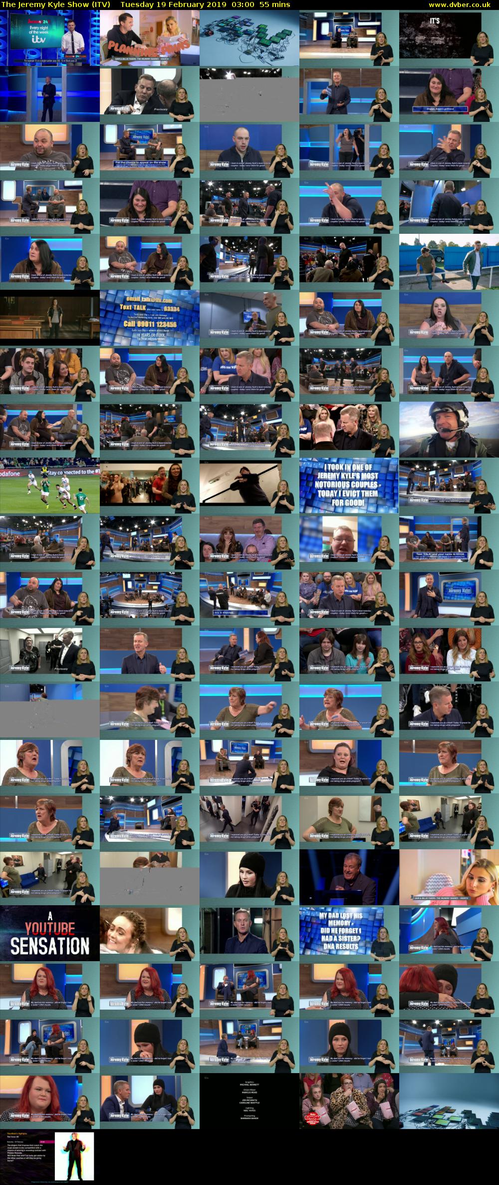 The Jeremy Kyle Show (ITV) Tuesday 19 February 2019 03:00 - 03:55