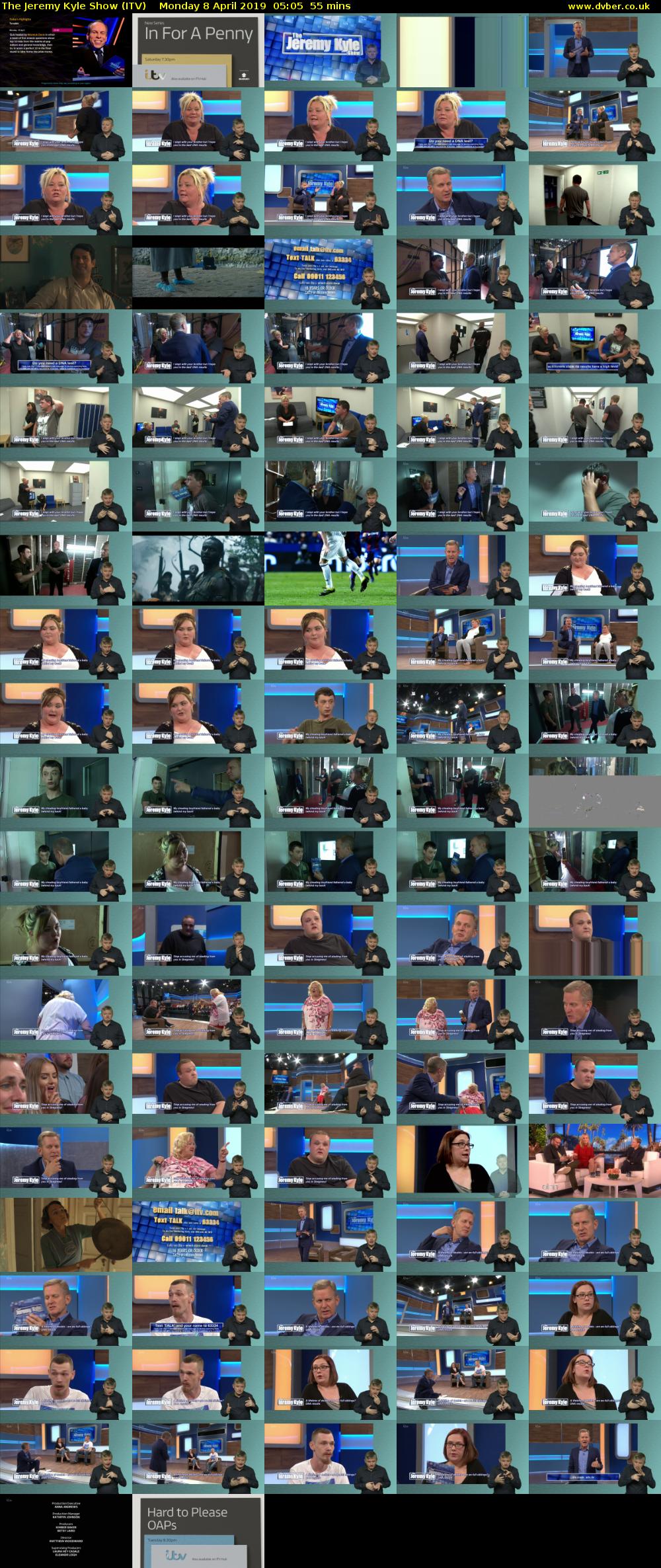 The Jeremy Kyle Show (ITV) Monday 8 April 2019 05:05 - 06:00
