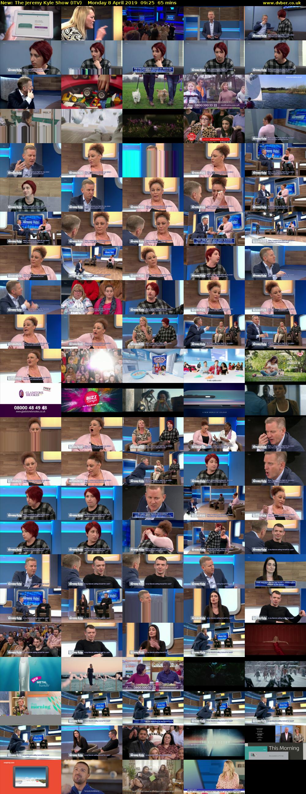 The Jeremy Kyle Show (ITV) Monday 8 April 2019 09:25 - 10:30