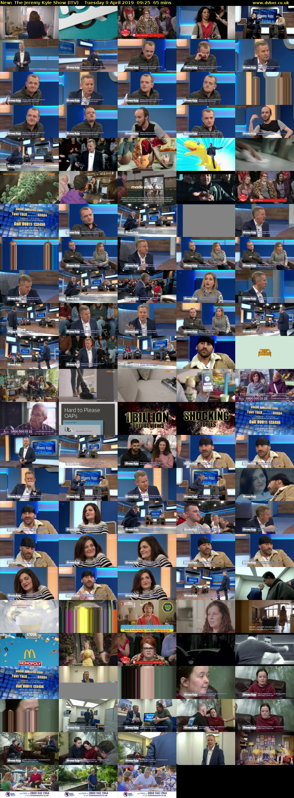 The Jeremy Kyle Show (ITV) Tuesday 9 April 2019 09:25 - 10:30