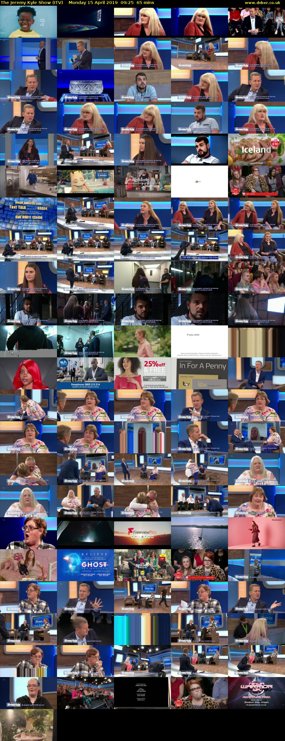 The Jeremy Kyle Show (ITV) Monday 15 April 2019 09:25 - 10:30