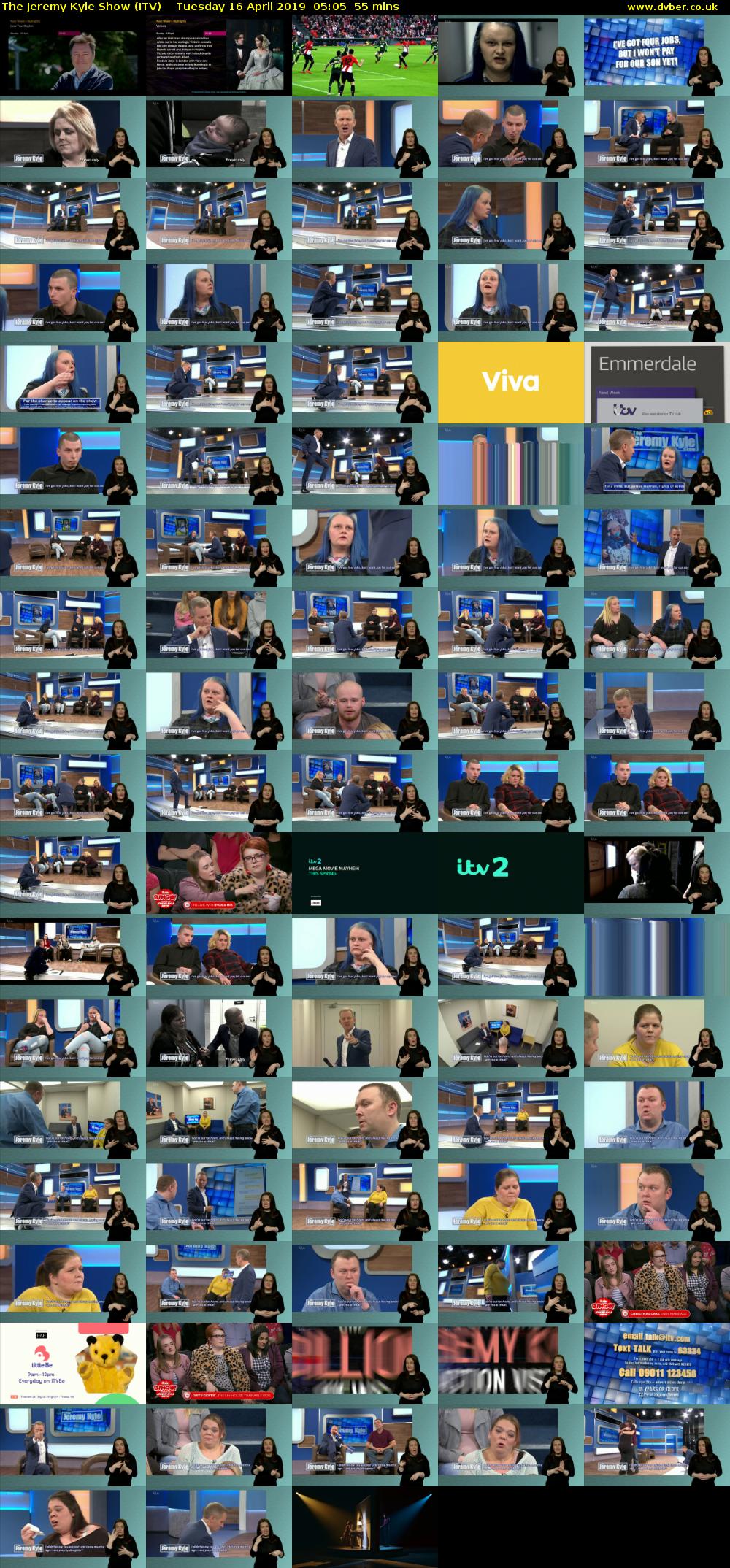 The Jeremy Kyle Show (ITV) Tuesday 16 April 2019 05:05 - 06:00