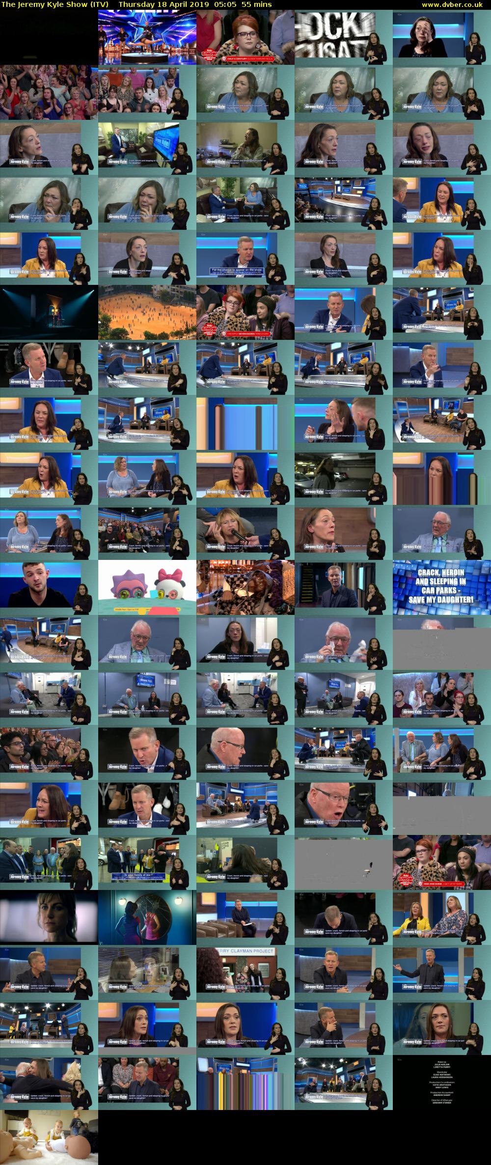 The Jeremy Kyle Show (ITV) Thursday 18 April 2019 05:05 - 06:00