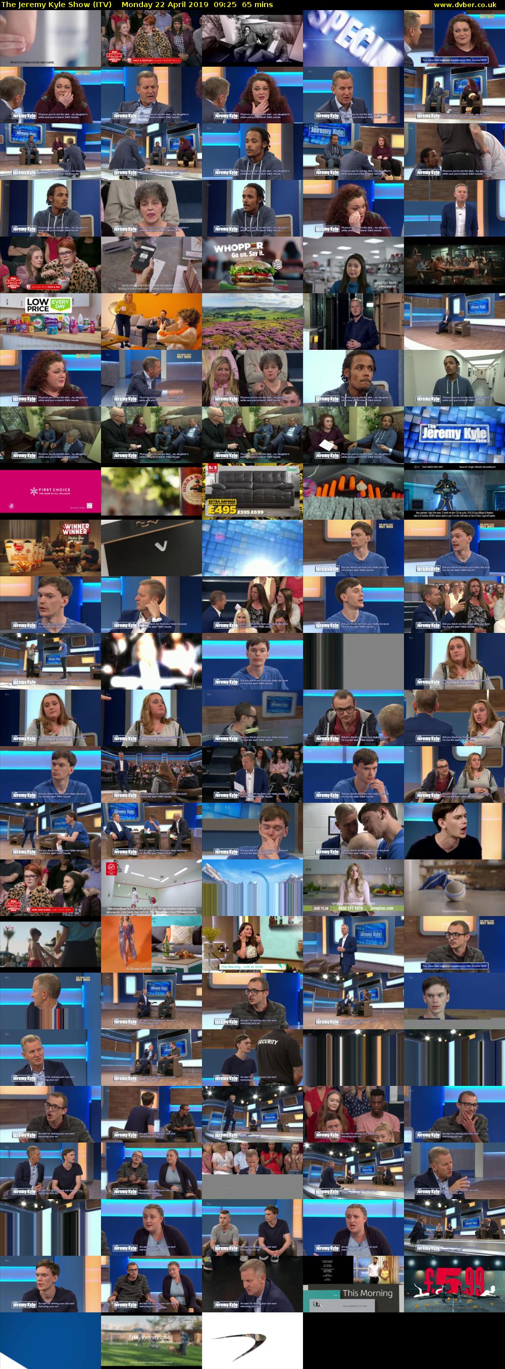 The Jeremy Kyle Show (ITV) Monday 22 April 2019 09:25 - 10:30
