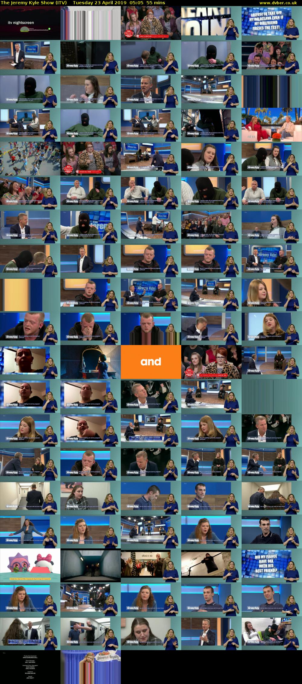 The Jeremy Kyle Show (ITV) Tuesday 23 April 2019 05:05 - 06:00