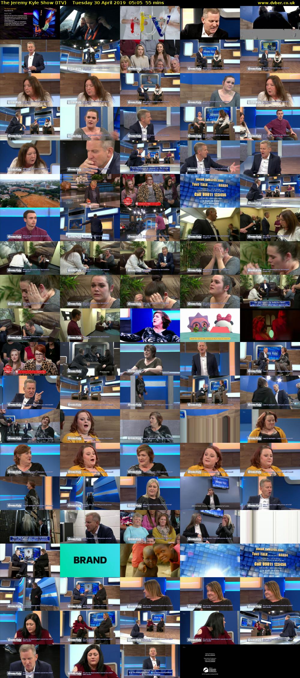 The Jeremy Kyle Show (ITV) Tuesday 30 April 2019 05:05 - 06:00