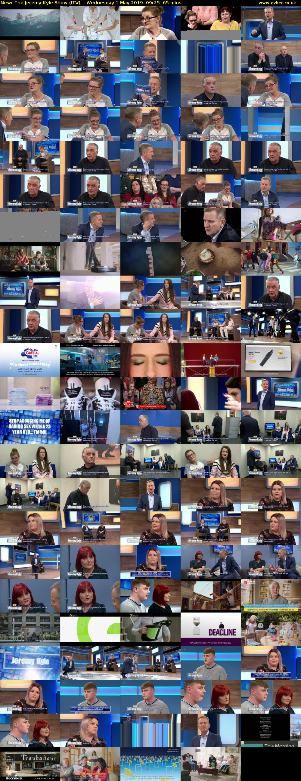 The Jeremy Kyle Show (ITV) Wednesday 1 May 2019 09:25 - 10:30