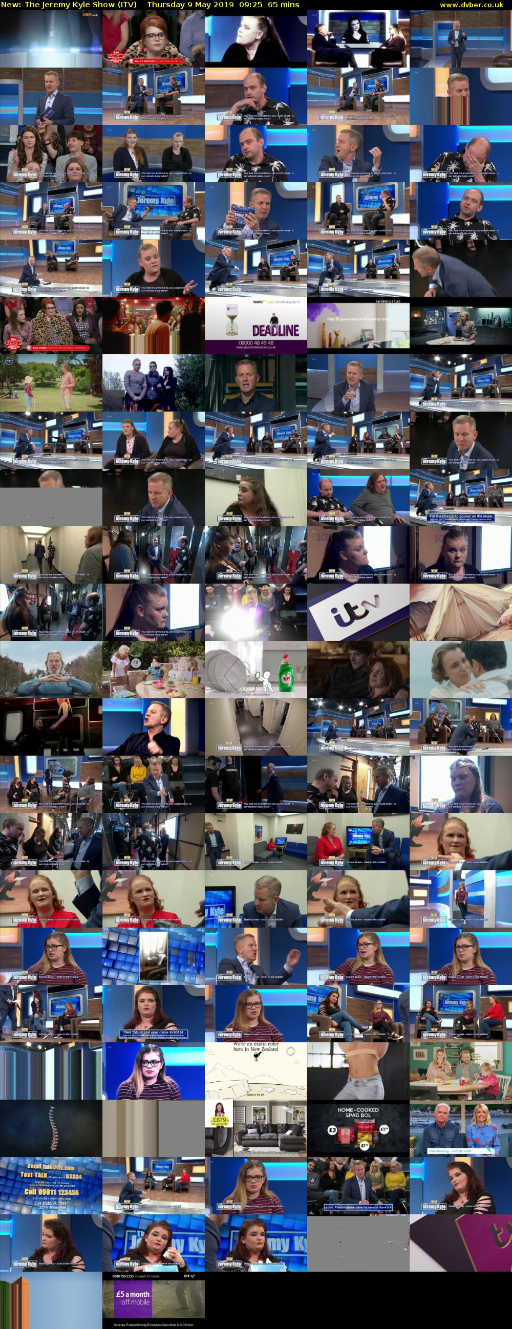 The Jeremy Kyle Show (ITV) Thursday 9 May 2019 09:25 - 10:30