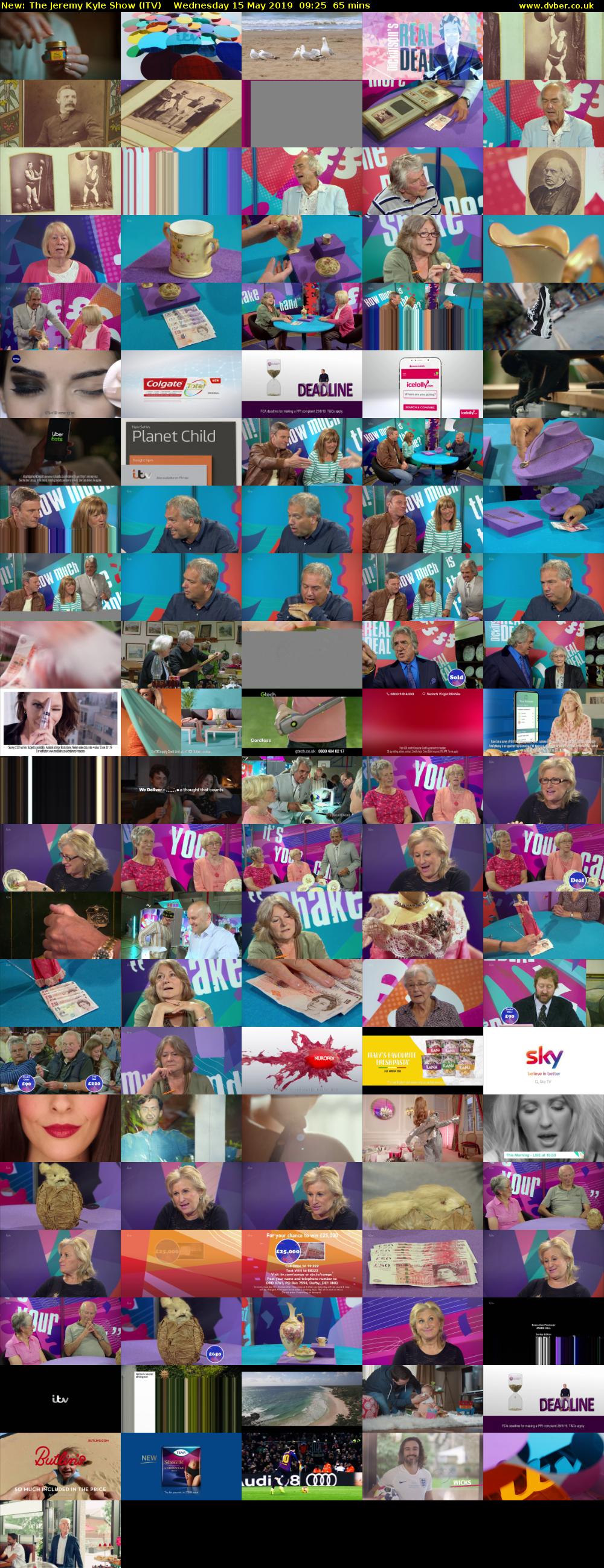 The Jeremy Kyle Show (ITV) Wednesday 15 May 2019 09:25 - 10:30