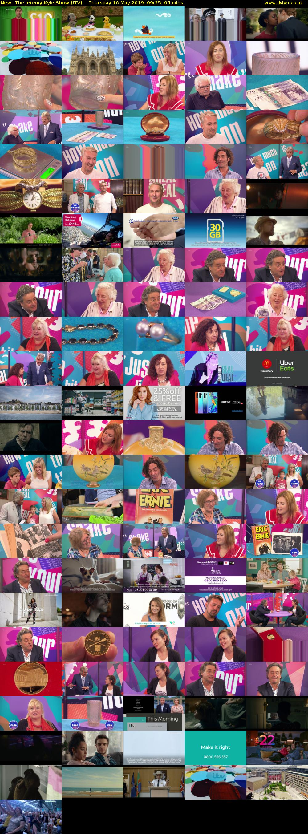 The Jeremy Kyle Show (ITV) Thursday 16 May 2019 09:25 - 10:30
