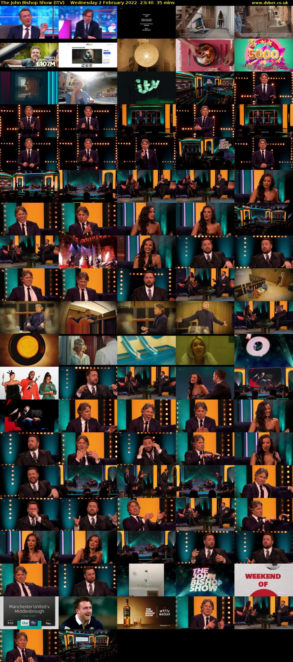 The John Bishop Show (ITV) Wednesday 2 February 2022 23:40 - 00:15